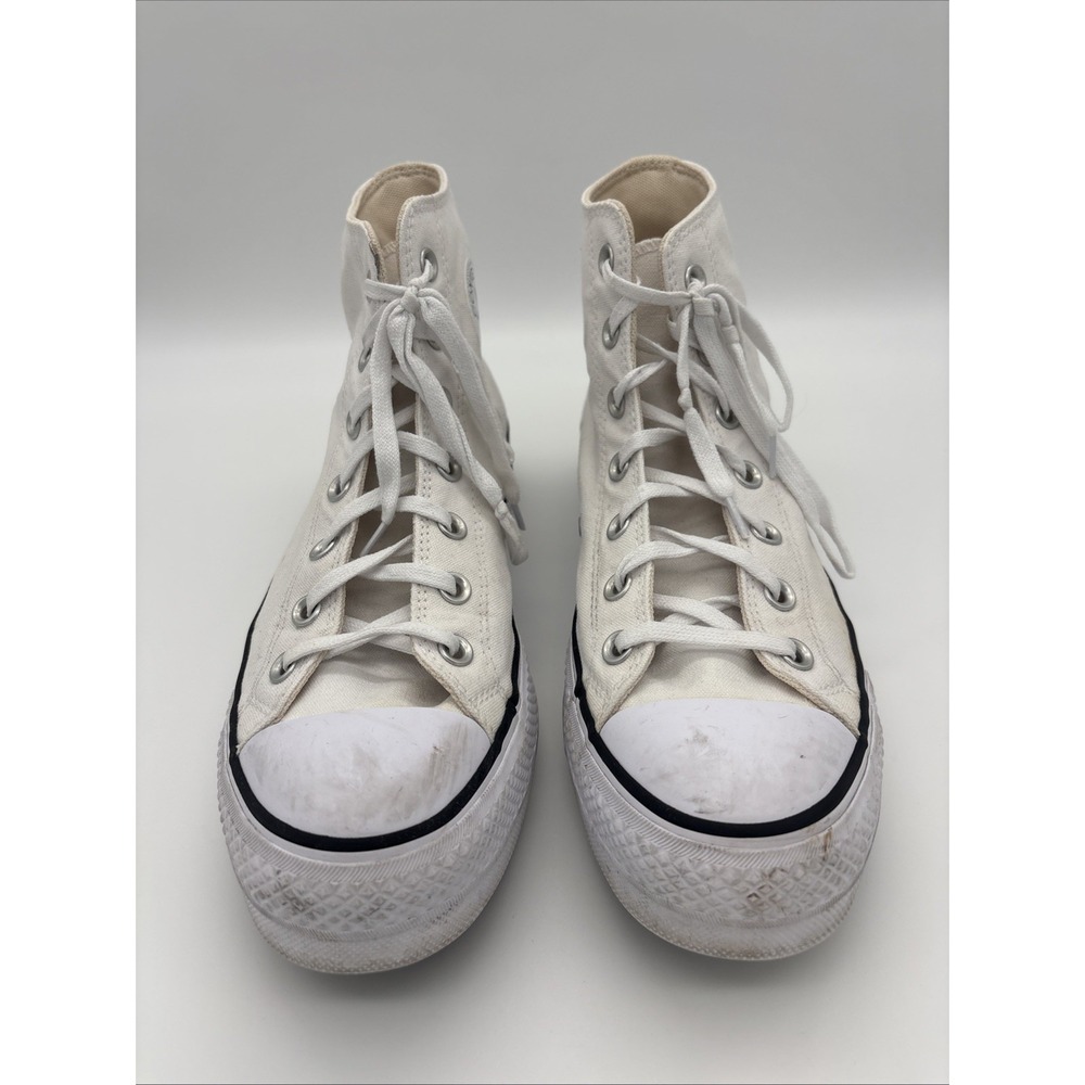 Converse Chuck Taylor All Star Platform High Top White Lace-Up Sneaker 560846F